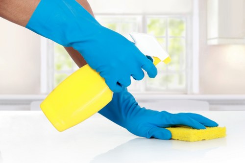 Sanitised office kitchen and washroom cleaning in SE5